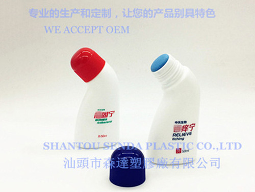 OEM order -- Plastic bottle with top sponge applicator